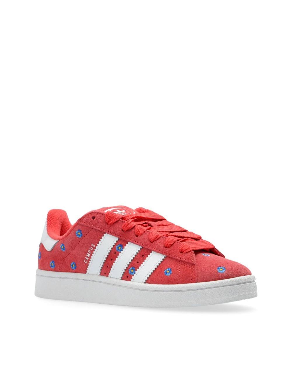 adidas Campus 00S Sneakers Met Geborduurde Bloemen in het Rood | Lyst NL