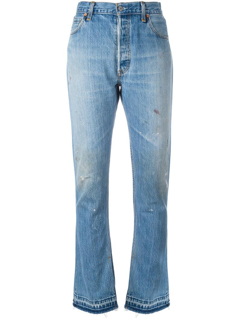 RE/DONE Denim Elsa Bootcut Jeans in Blue | Lyst