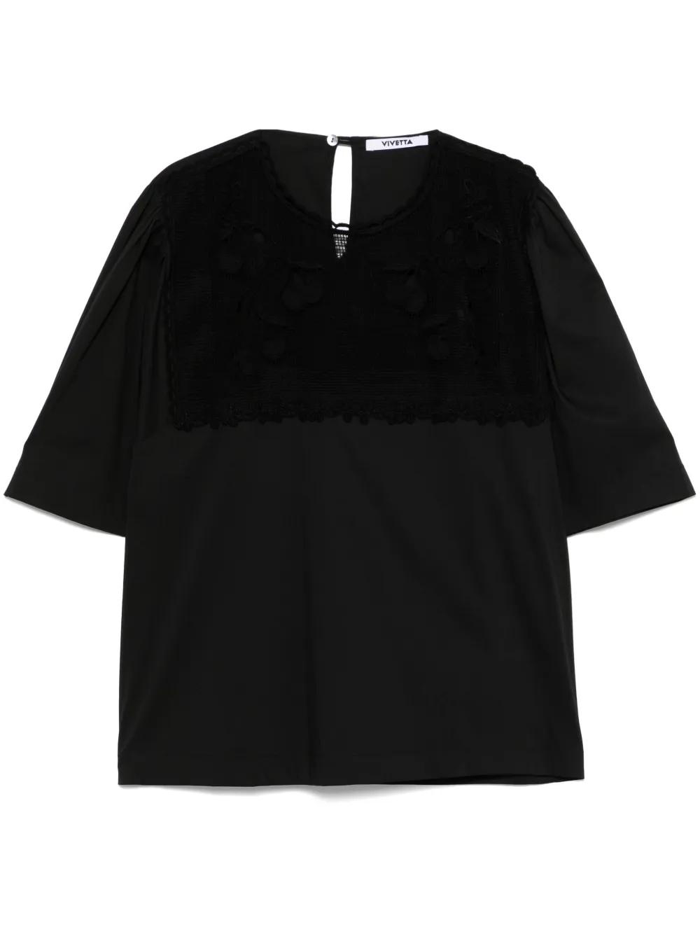 Tシャツ・カットソー VIVETTA Women Tops 84VP939999 Black Vivetta Short-sleeve tops for Women | Online Sale up to 85