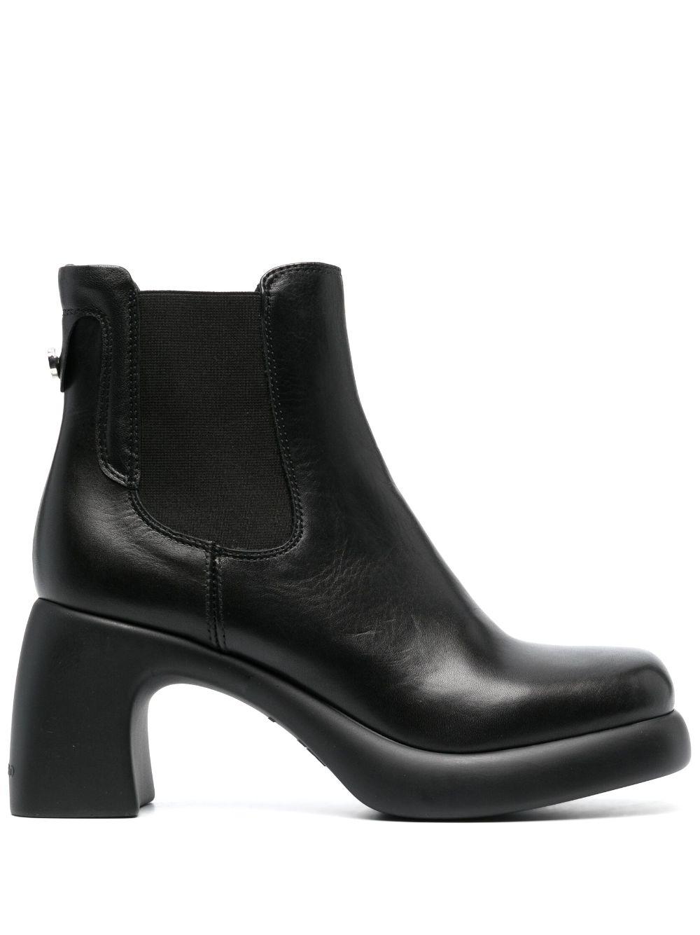 Karl Lagerfeld 80mm Astragon Patent-finish Boots in Black | Lyst Australia