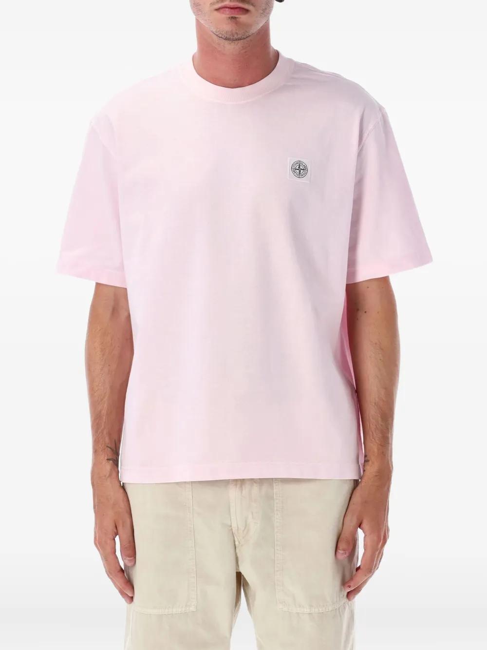 Farfetch Pink Stone Island T Shirt Stone Island Junior Compass