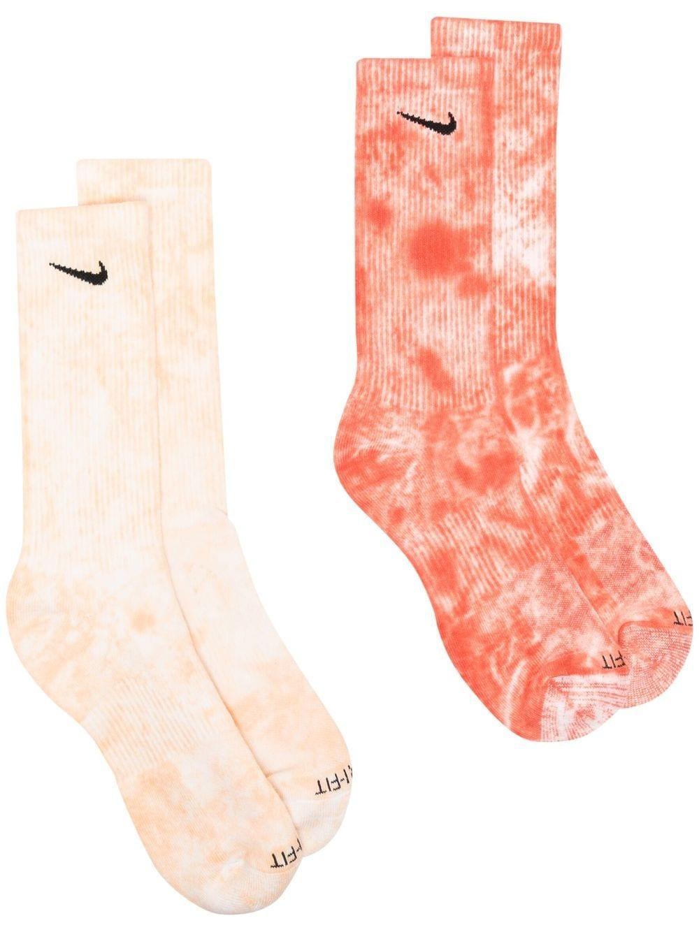 Nike Cotton Two-pack Swoosh-print Socks in Orange for Men - Save 20% ...