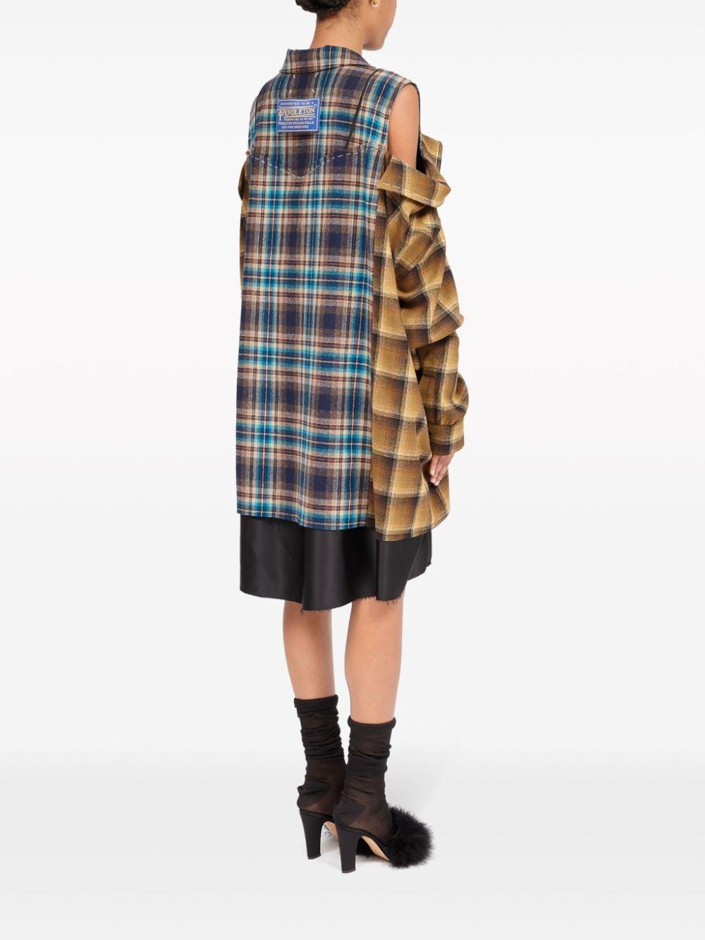 Maison Margiela Pendleton シャツドレス メタリック | Lyst
