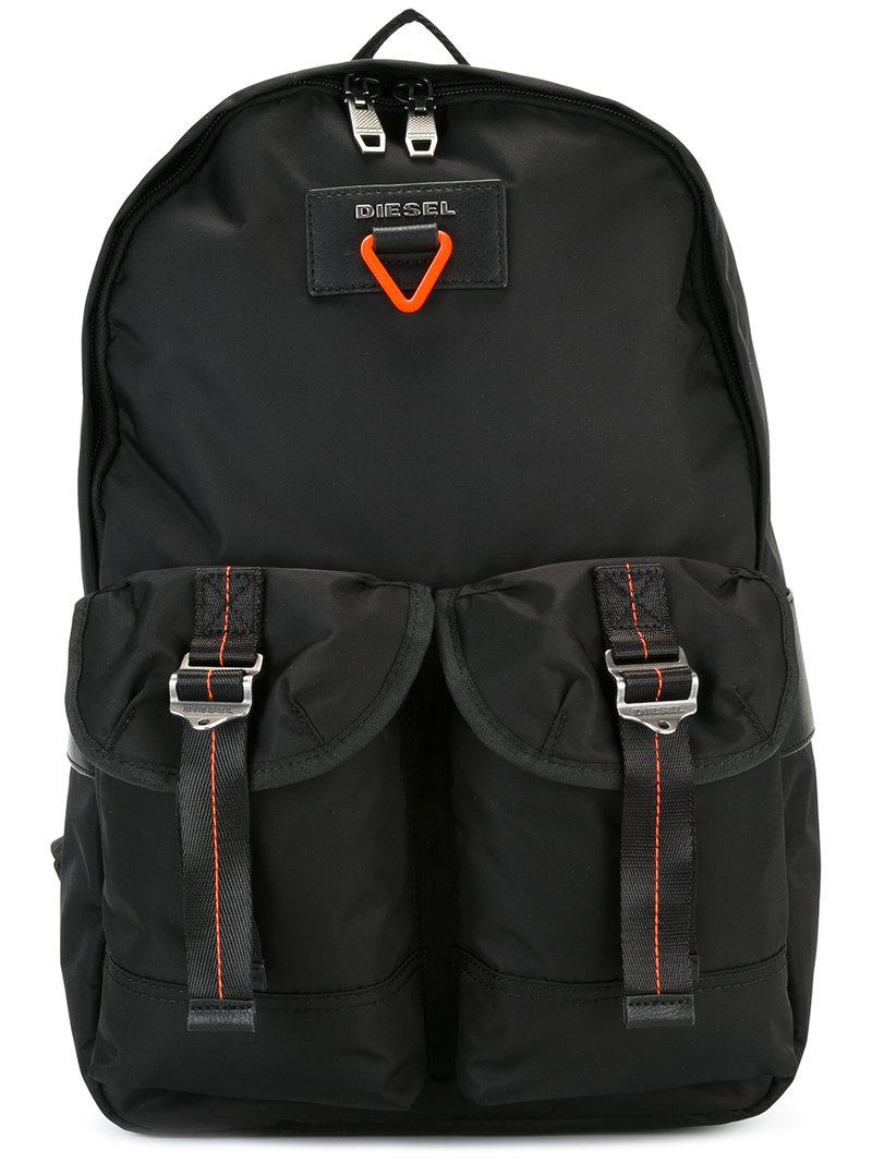 DIESEL Contrast Backpack in Black for Men Lyst