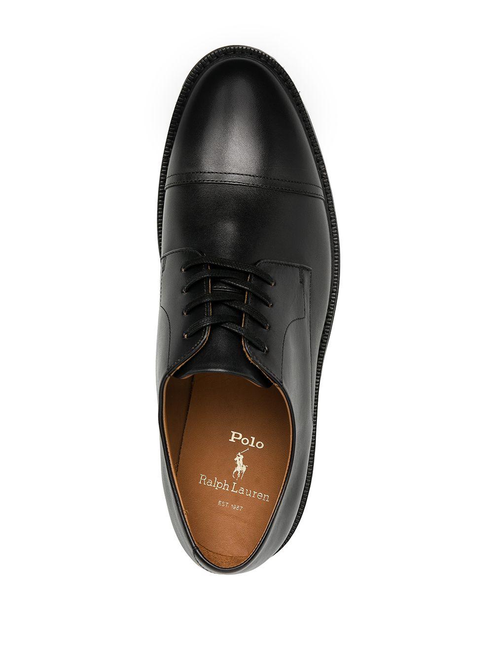Polo Ralph Lauren Leather Asher Cap-toe Derby Shoes in Black for Men | Lyst  Australia