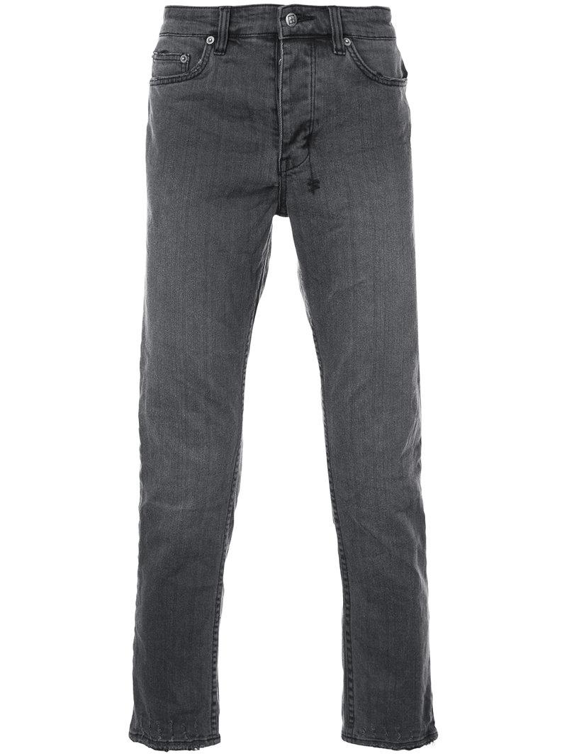 Ksubi Denim Straight Jeans in Grey (Gray) for Men - Lyst