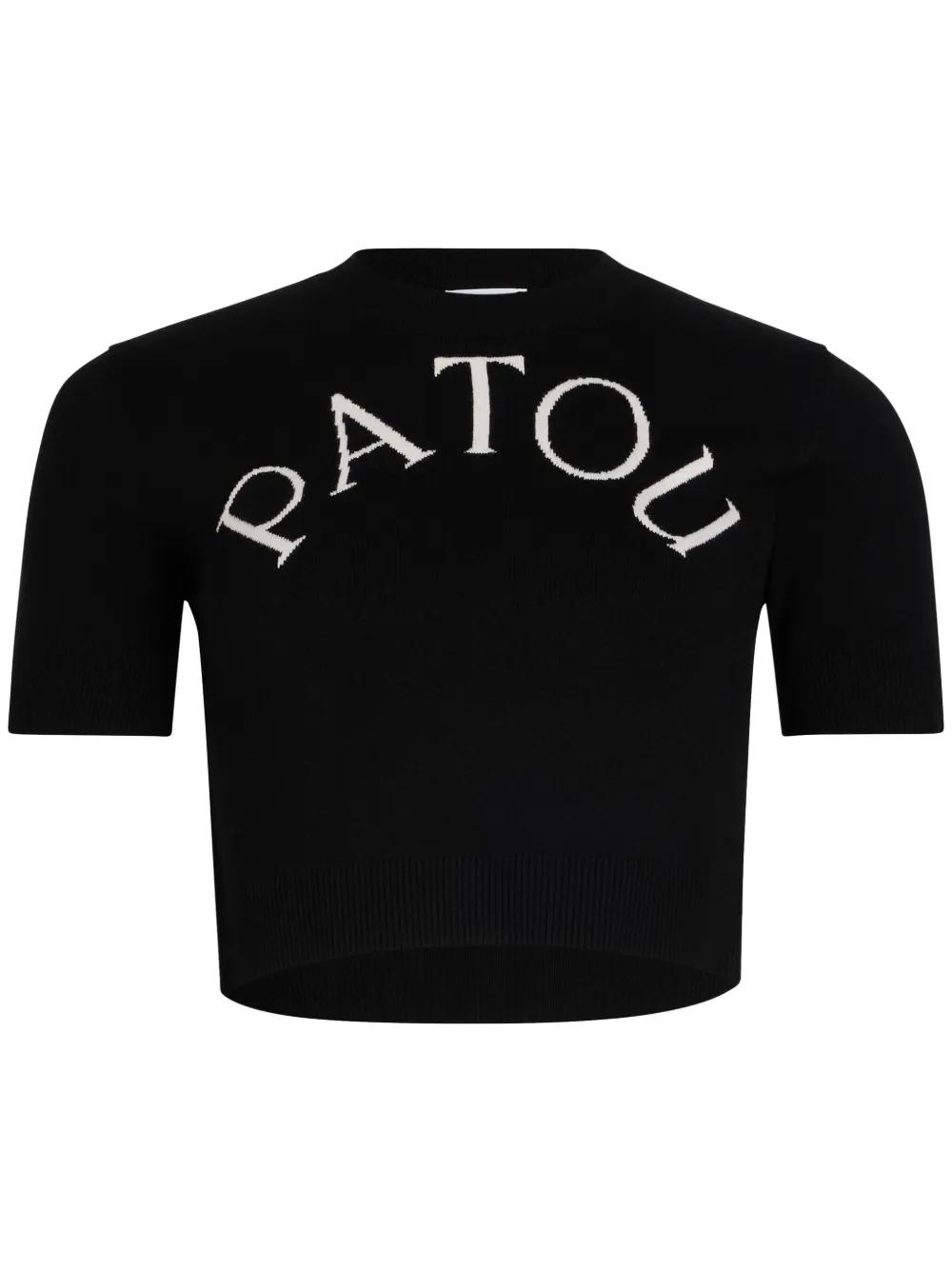 PATOU Tシャツ　ブラックXS Patou | Tシャツ＆スウェットシャツ