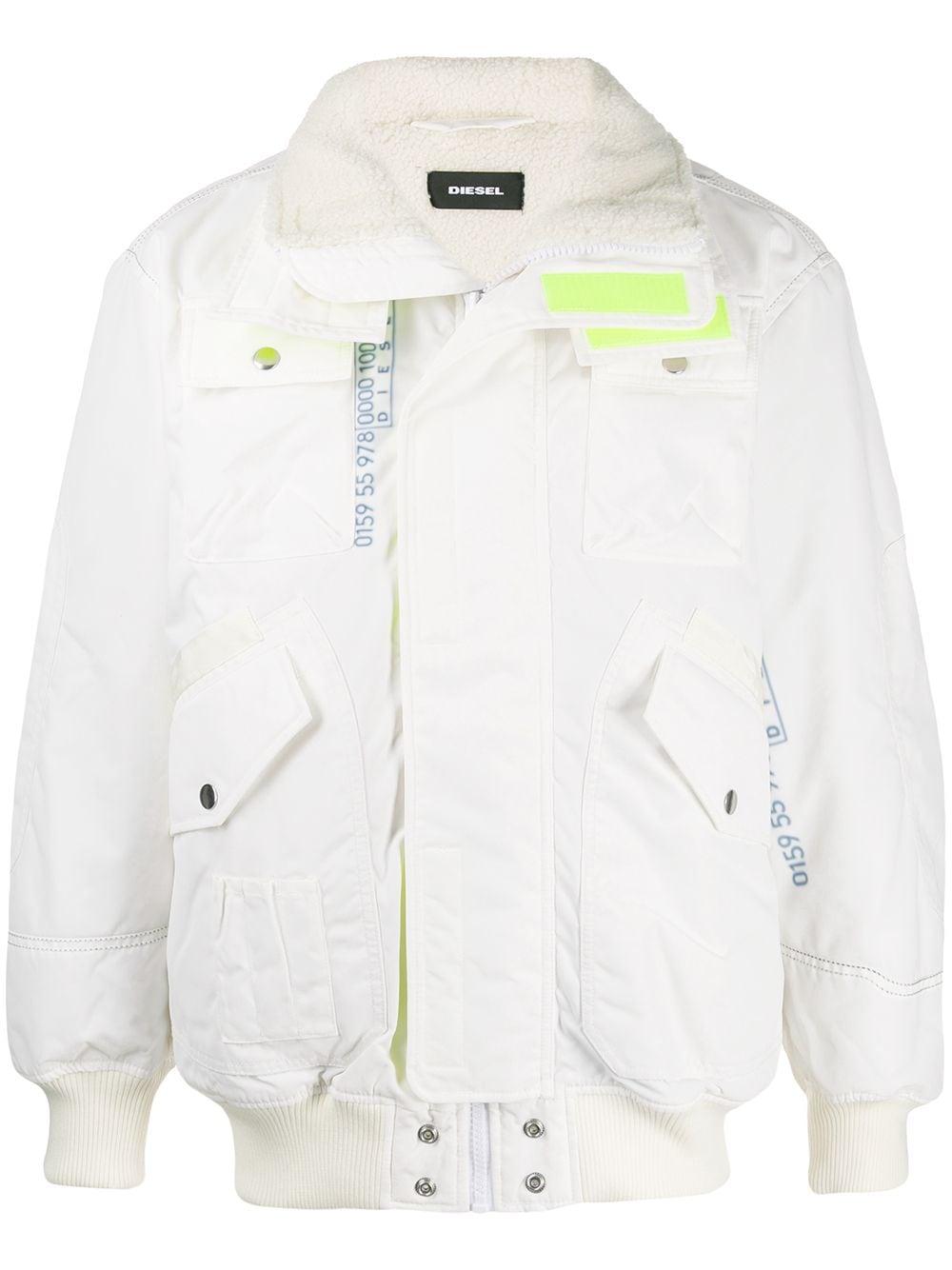 diesel white jacket