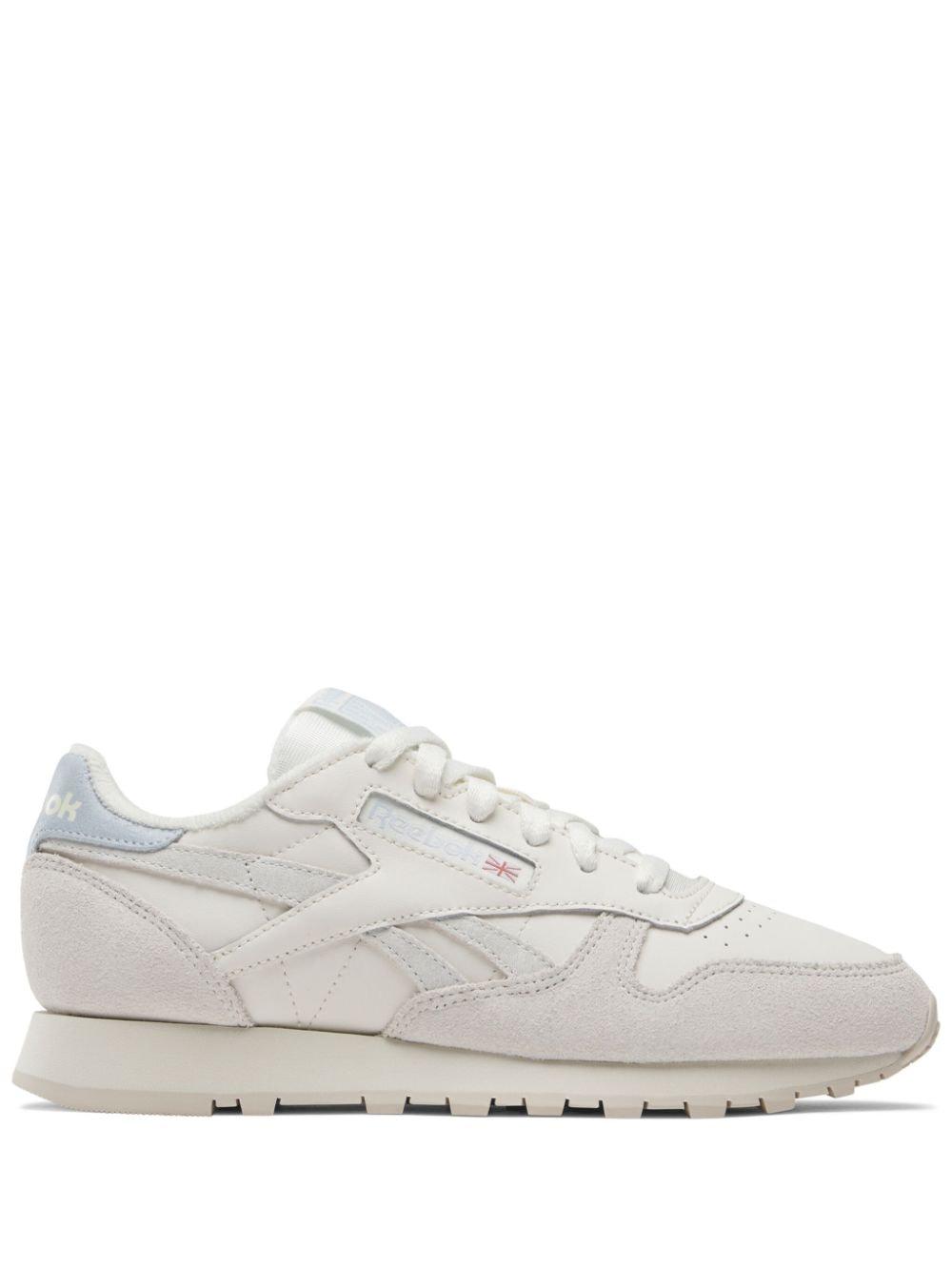 Reebok Classic Panelled Leather Sneakers in White | Lyst