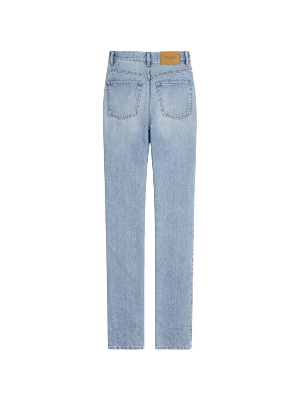 Women's Saint Laurent Straight-leg jeans | Lyst