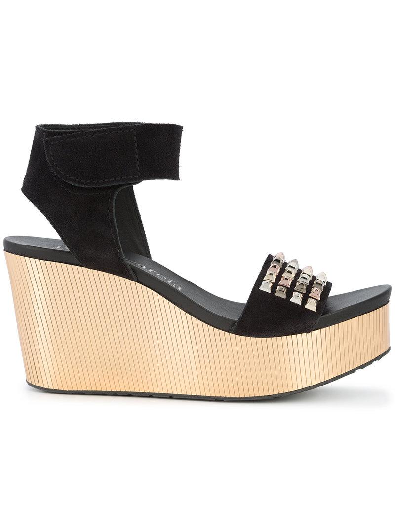 lyst pedro garcia dinora wedge sandals in black lyst pedro garcia dinora wedge sandals in black