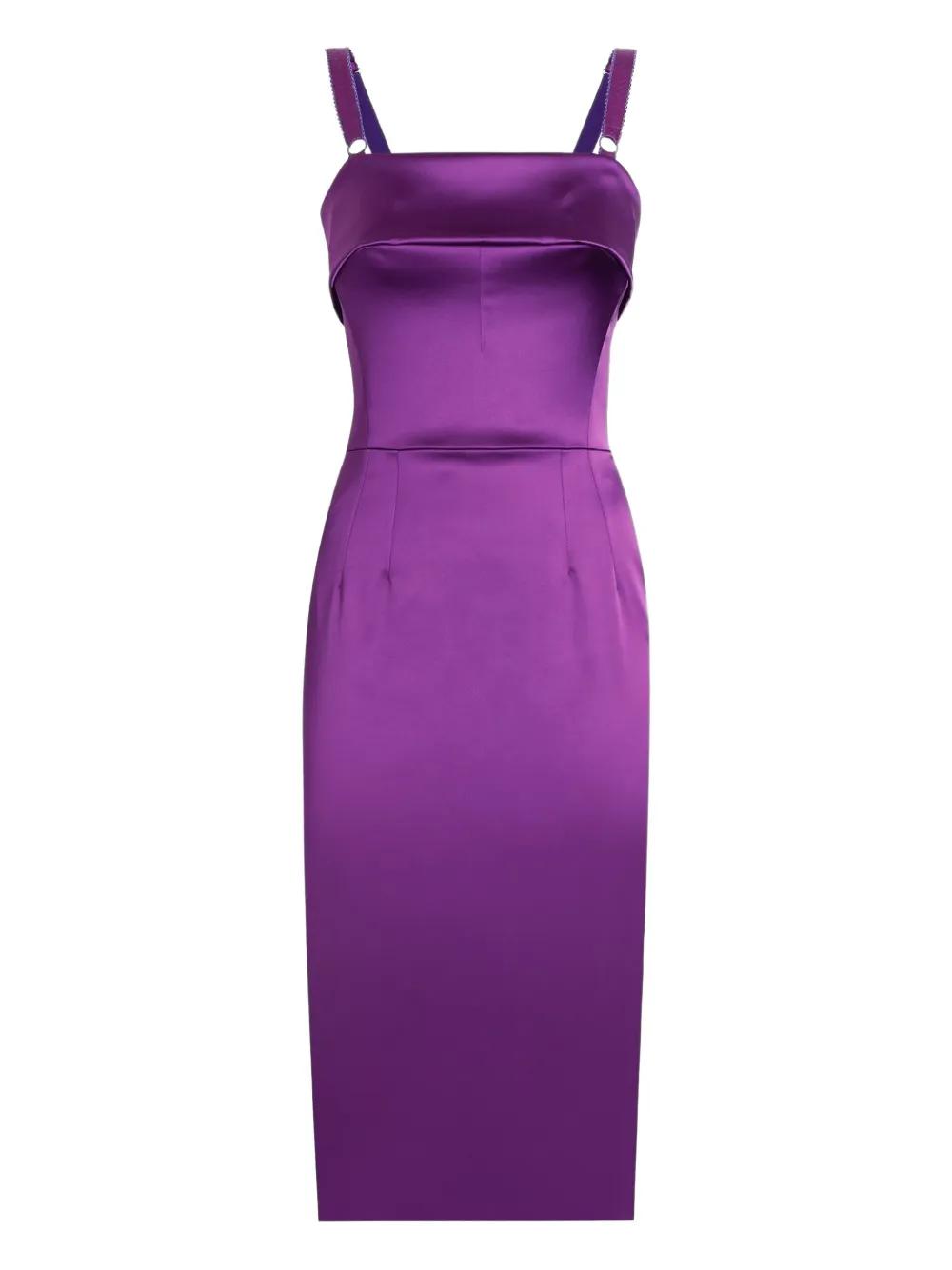 オールインワン・サロペット Dolce & Gabbana Violet Dress With Round Neck Dolce e gabbana Violet dress with round neck and all-over