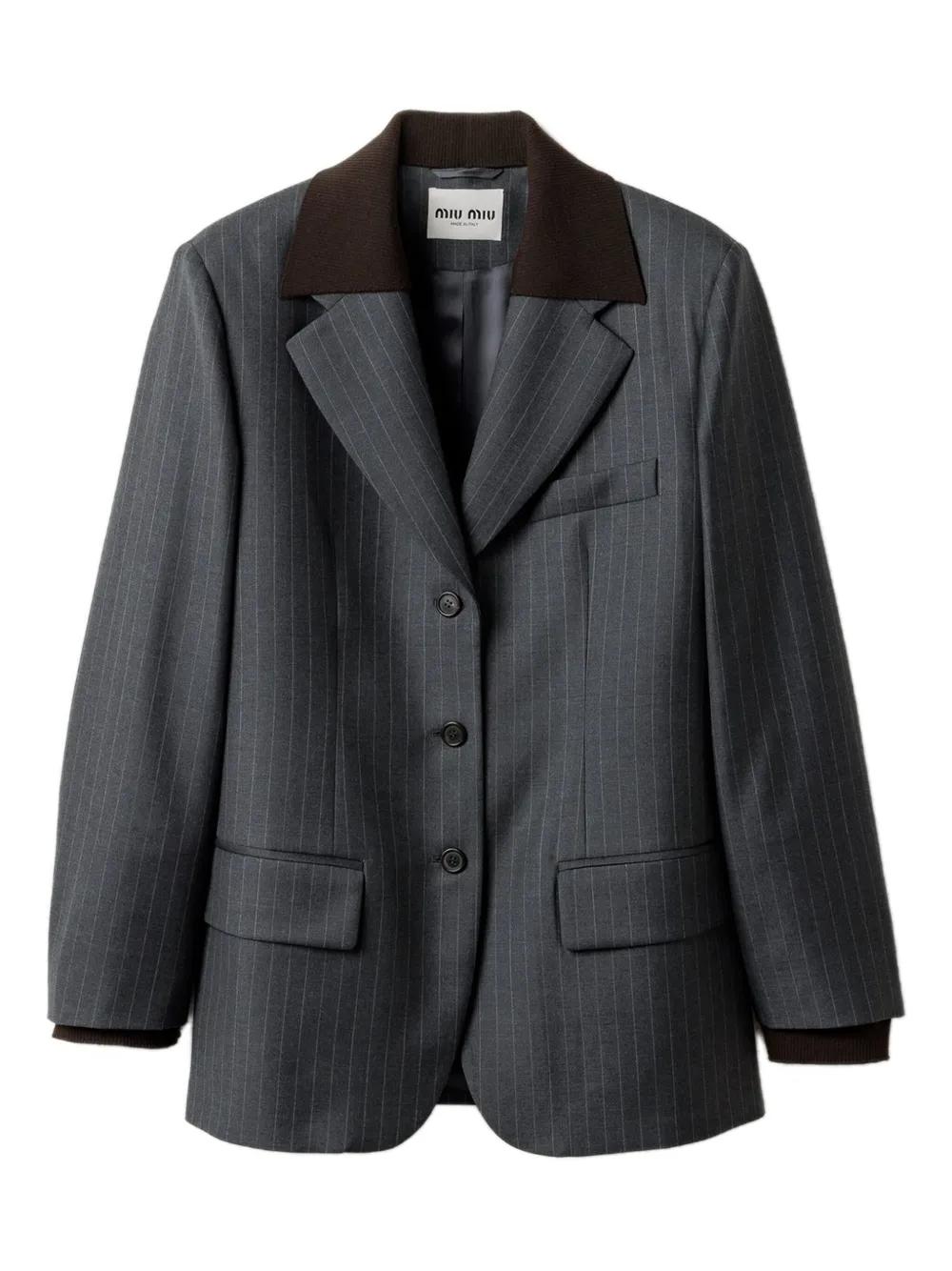 ジャケット Miu Miu Black Tweed Blazer Cropped wool-blend tweed jacket in black - Miu Miu | Mytheresa