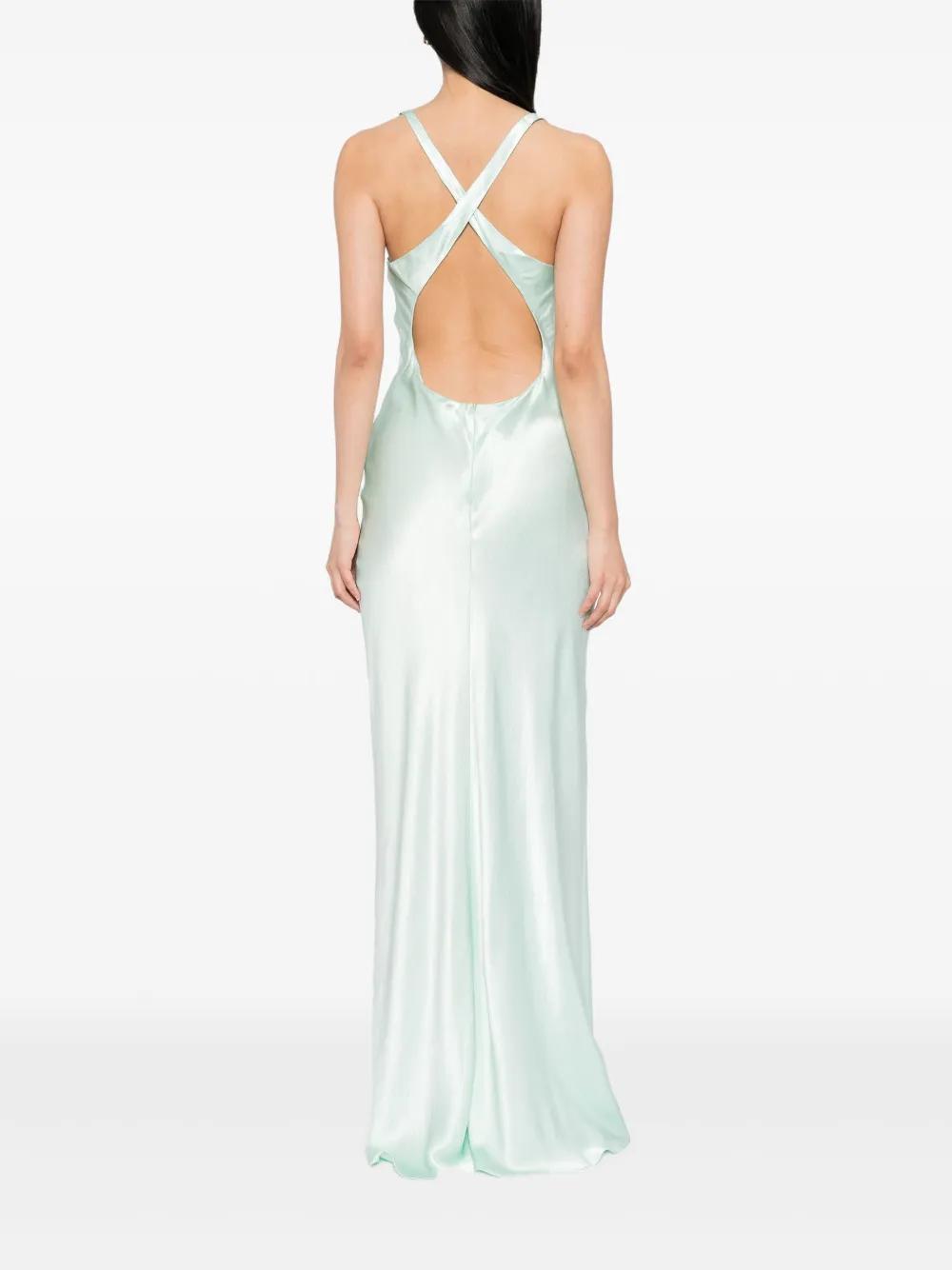 bec and bridge green and white dress Sabrine ASYM MAXI Dress - Ivory/White main image 0