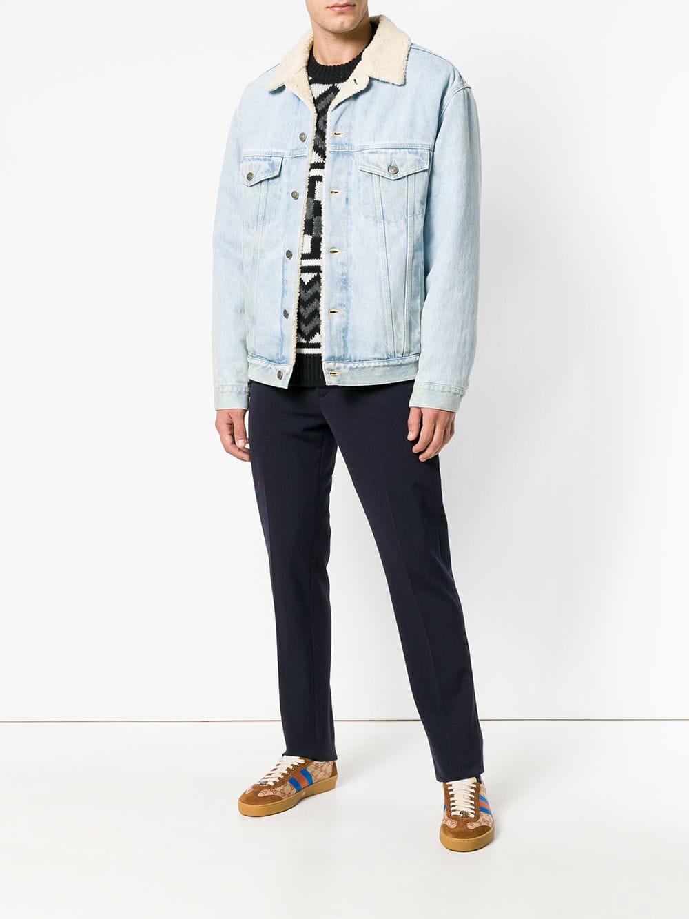 Gucci 'Paramount' Jeansjacke in Blau für Herren | Lyst DE