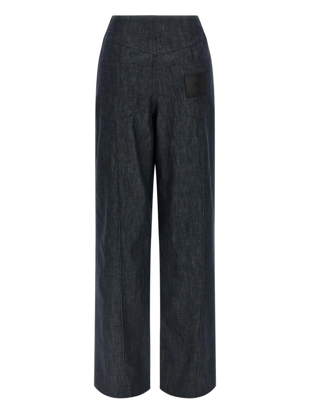 パンツ FENDI SS24 Powder blue wool blend pant (FR6558AC4G F08S8) Fendi Powder Blue Wool Blend Pant – LOZURI®