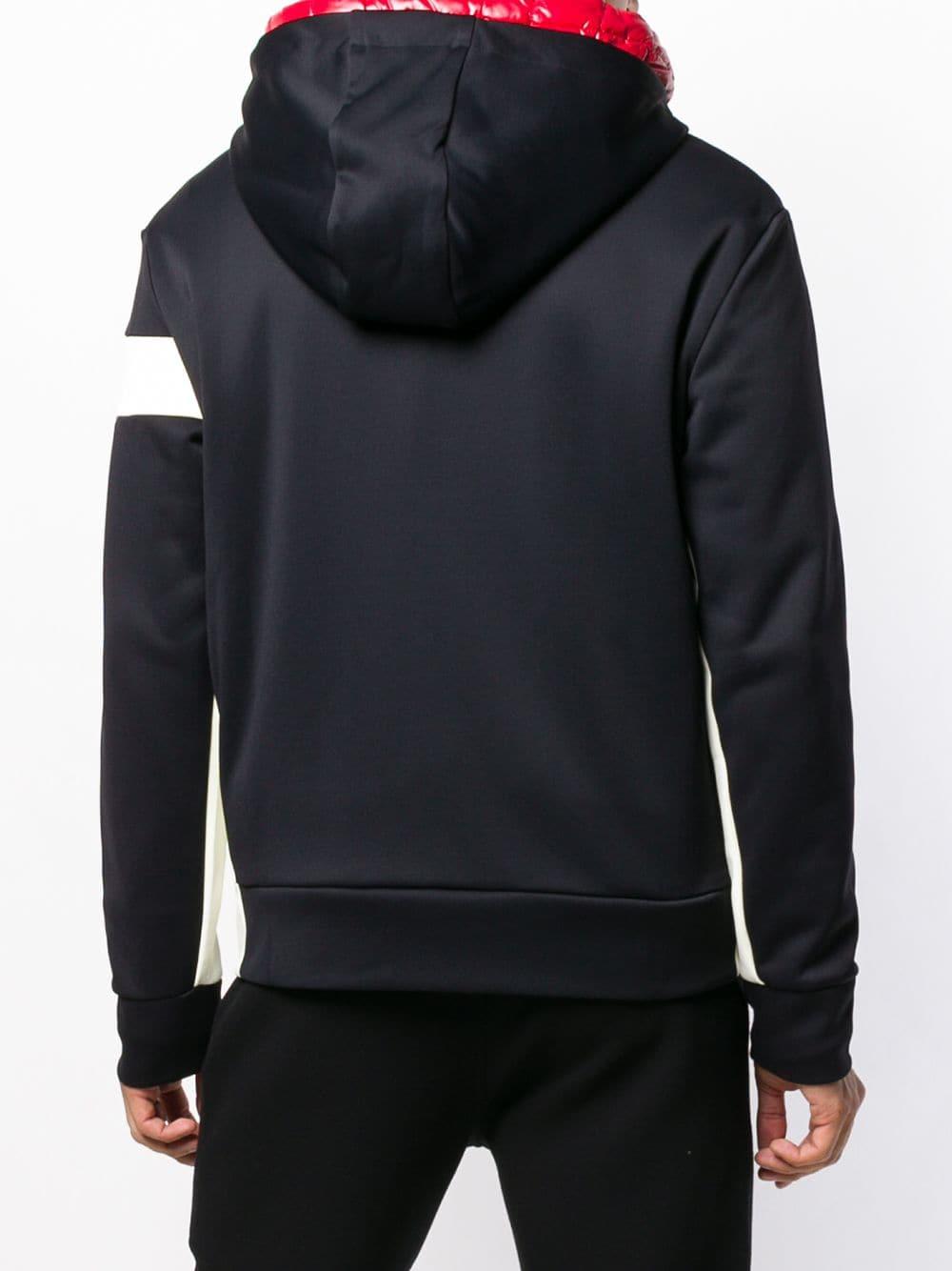 3 MONCLER GRENOBLE Synthetic Zipped Logo Hoodie in Black for Men - Lyst