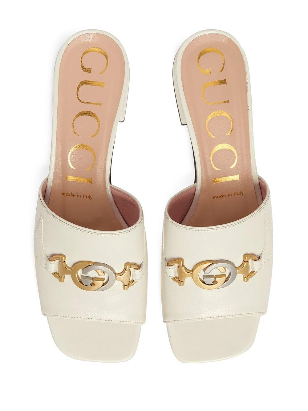 Gucci Zumi Slide Sandal in Dusty White (White) Save 15 Lyst