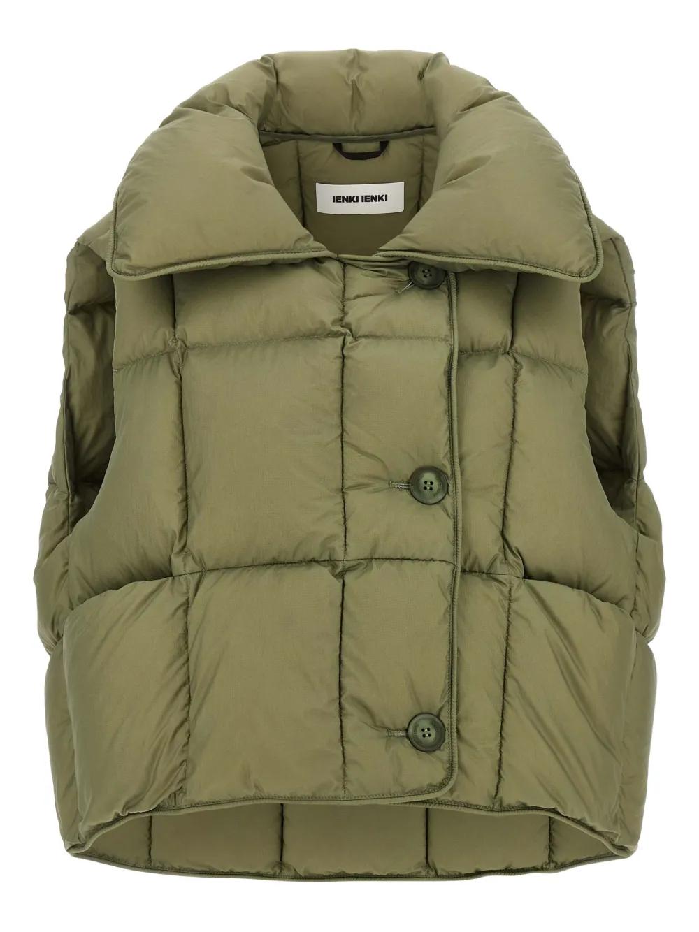 IENKI IENKI オリーブグリーン クロップドダウンジャケット コリンボ 【ZX-0152 テンプコ 