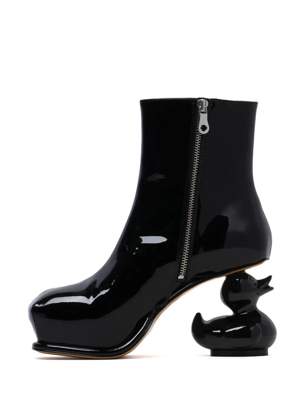 Maison Mihara Yasuhiro Duck Heel Boots in Black | Lyst