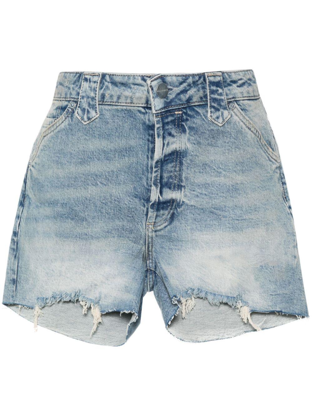 Mid rise denim shorts sales