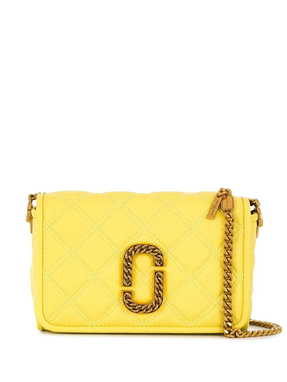 Marc Jacobs Leather The Status Flap Crossbody Bag in Yellow - Save 43% ...