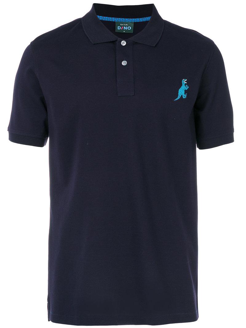 PS by Paul Smith Dinosaur Polo Shirt in Blue for Men | Lyst