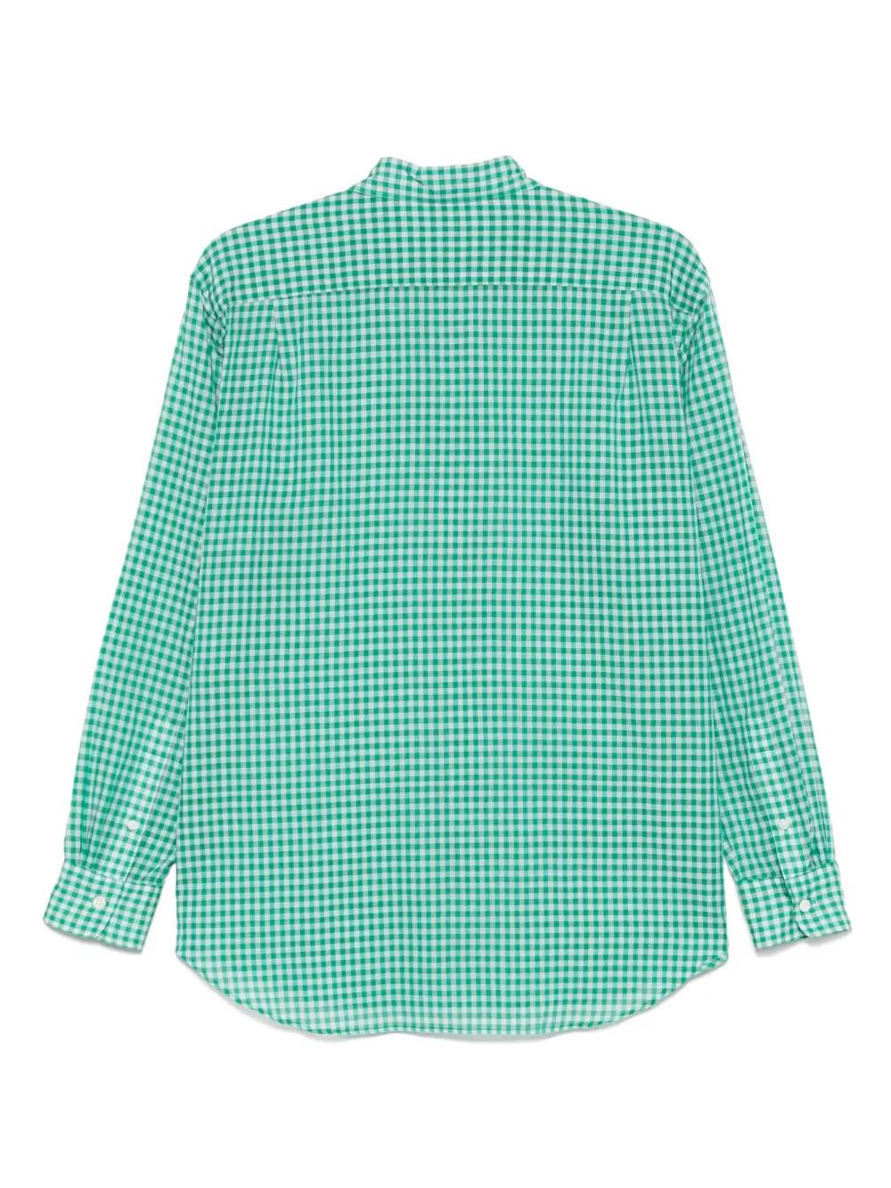 AURALEE Cotton Checked Shirt in Green | Lyst AURALEE Cotton Checked Shirt in Green | Lyst