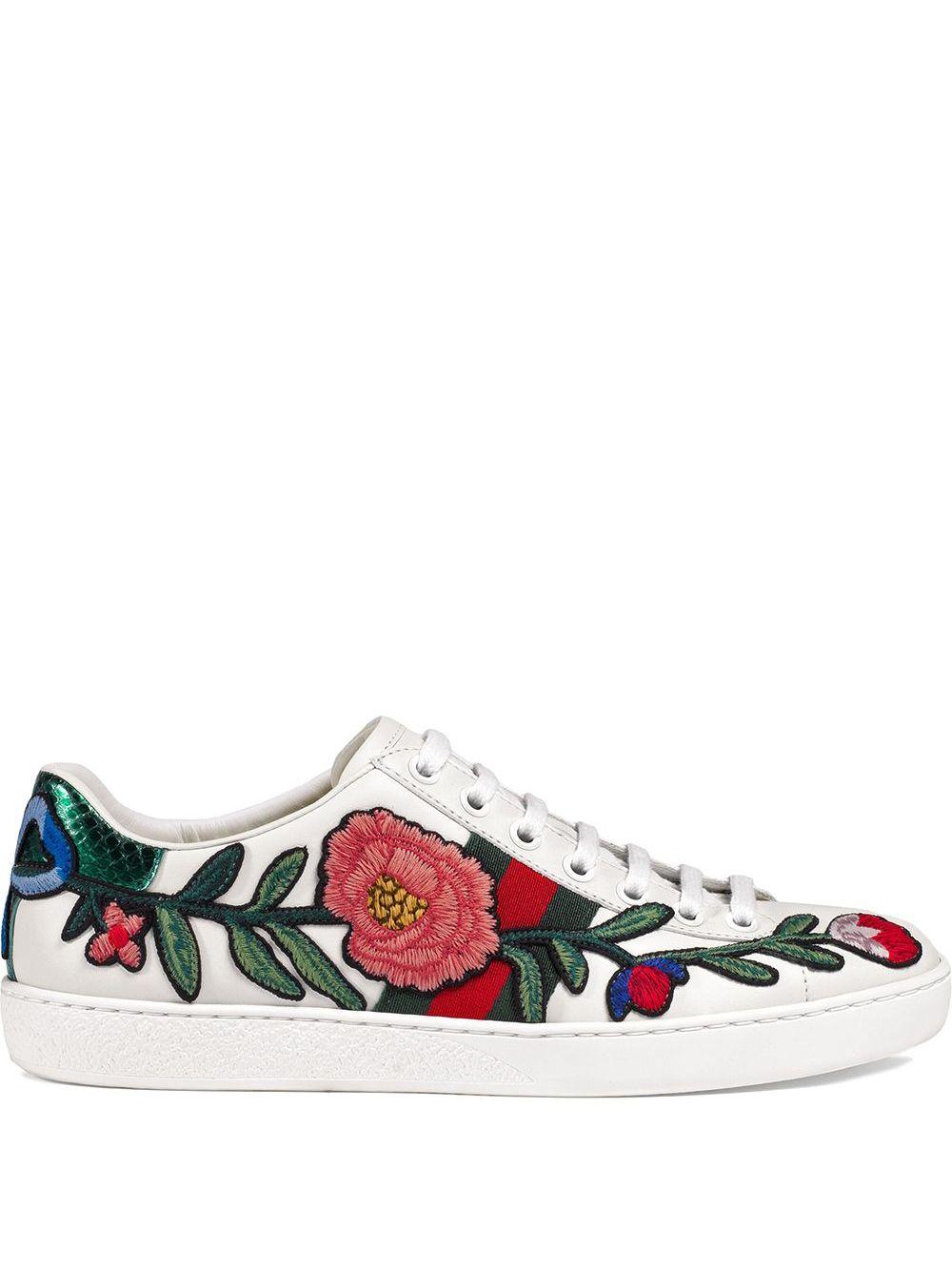 gucci ace embroidered sneaker