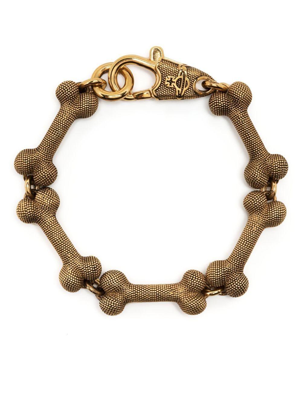 Vivienne Westwood Lucho Bonedetail Bracelet in Metallic for Men Lyst