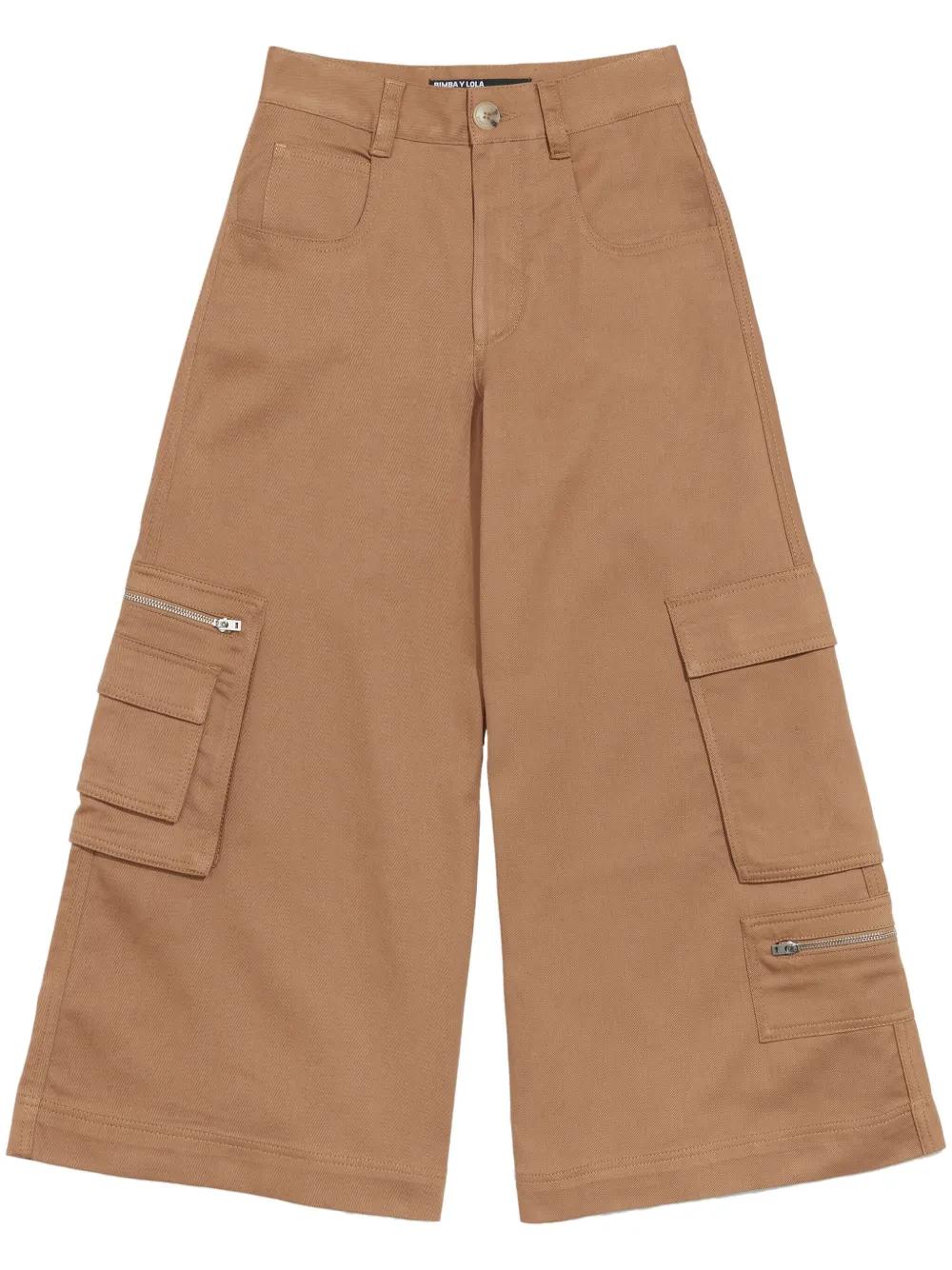 bimba-y-lola-brown-Pantaloni-