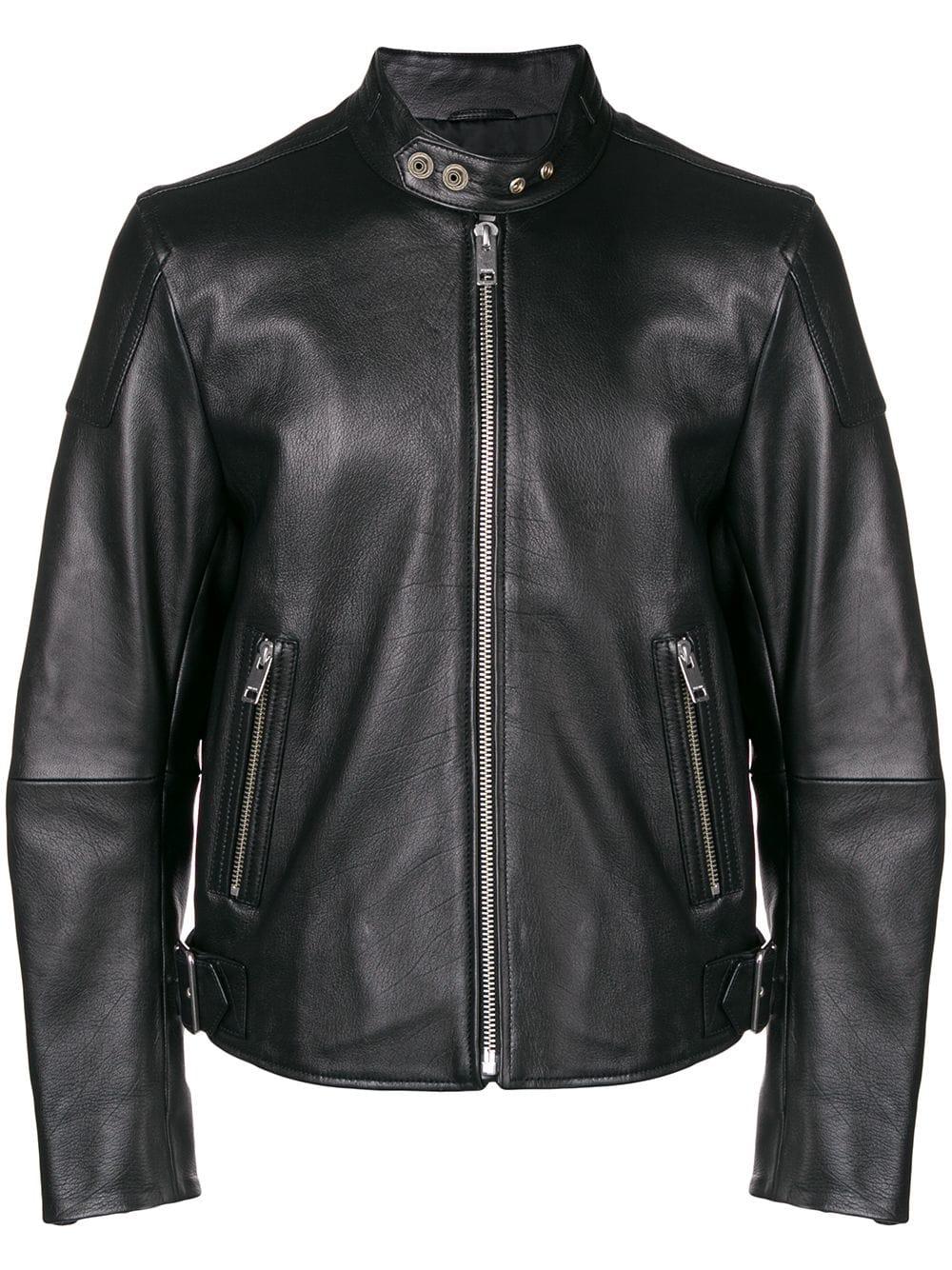 DIESEL L-rushis Biker Jacket in Black for Men | Lyst