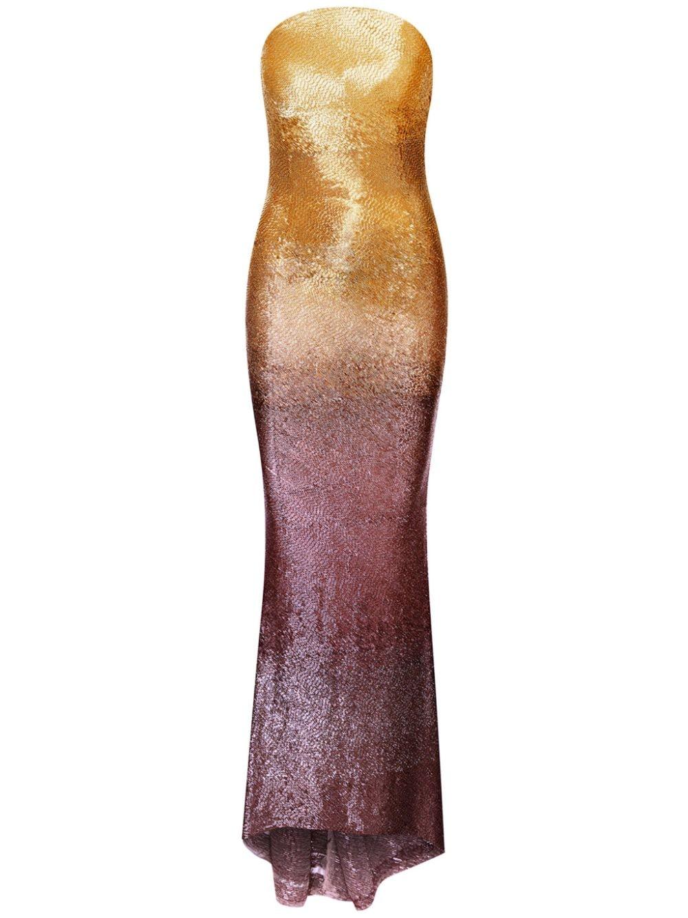 Oscar de la Renta Sequin-Embellished Beaded Gown in Purple | Lyst