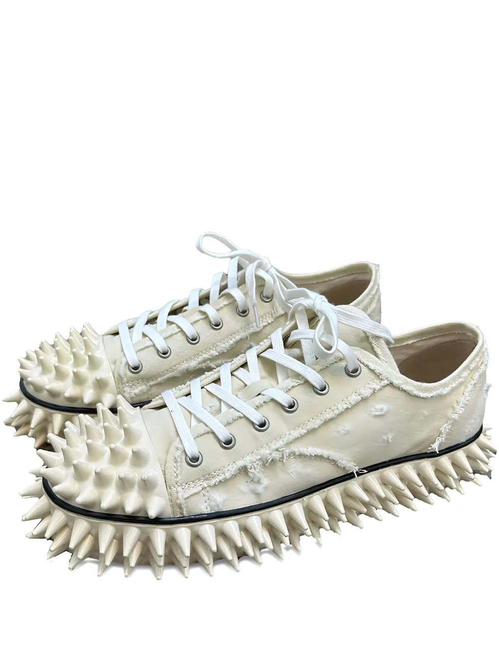 靴 doublet PORCUPINE LACE UP SNEAKER BLACK doublet Black Porcupine Lace Up Sneakers Doublet