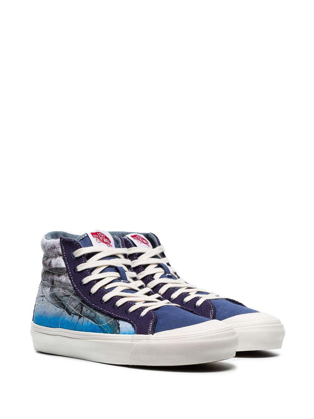 Download Vans Canvas X Ralph Steadman Blue Whales Hi-top Sneakers ...