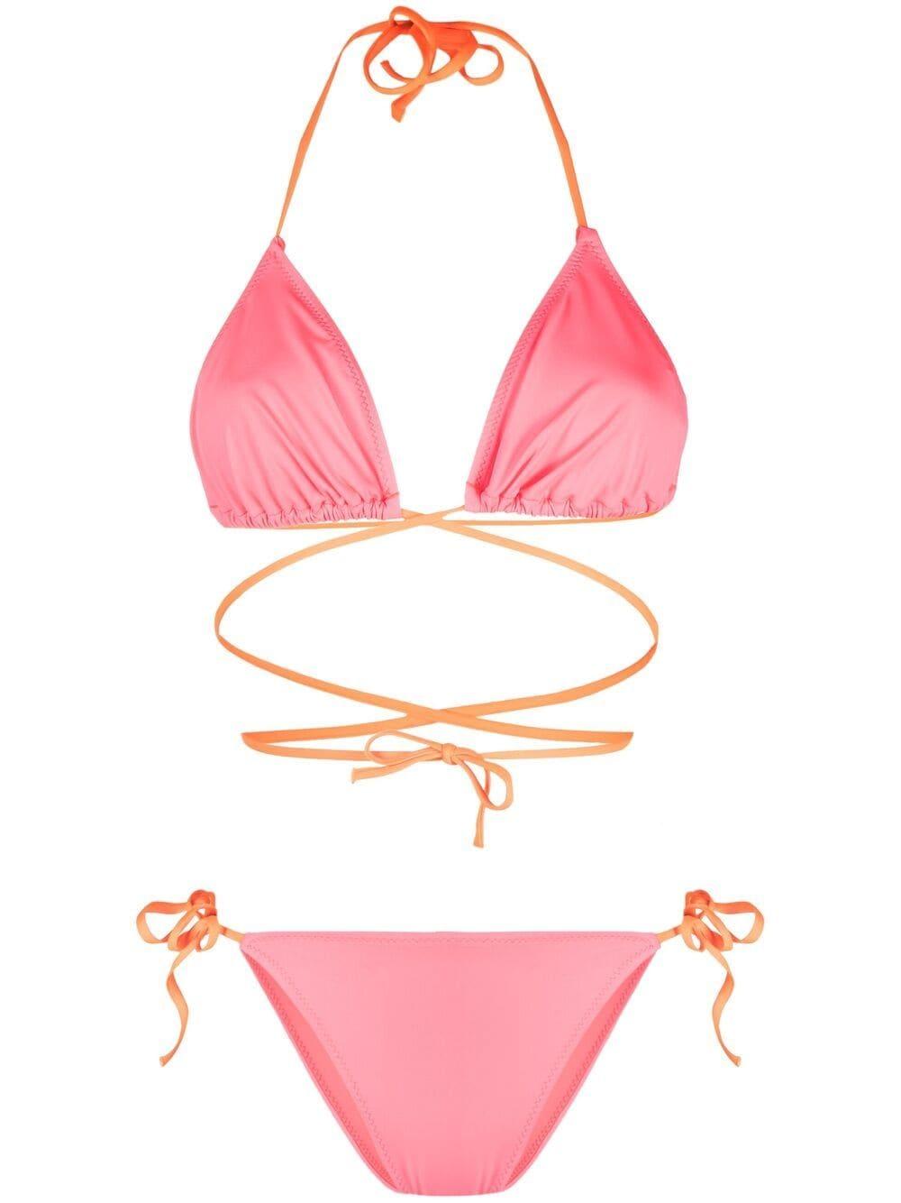 Noire Swimwear Tanning Wrapstyle Bikini in Pink Lyst