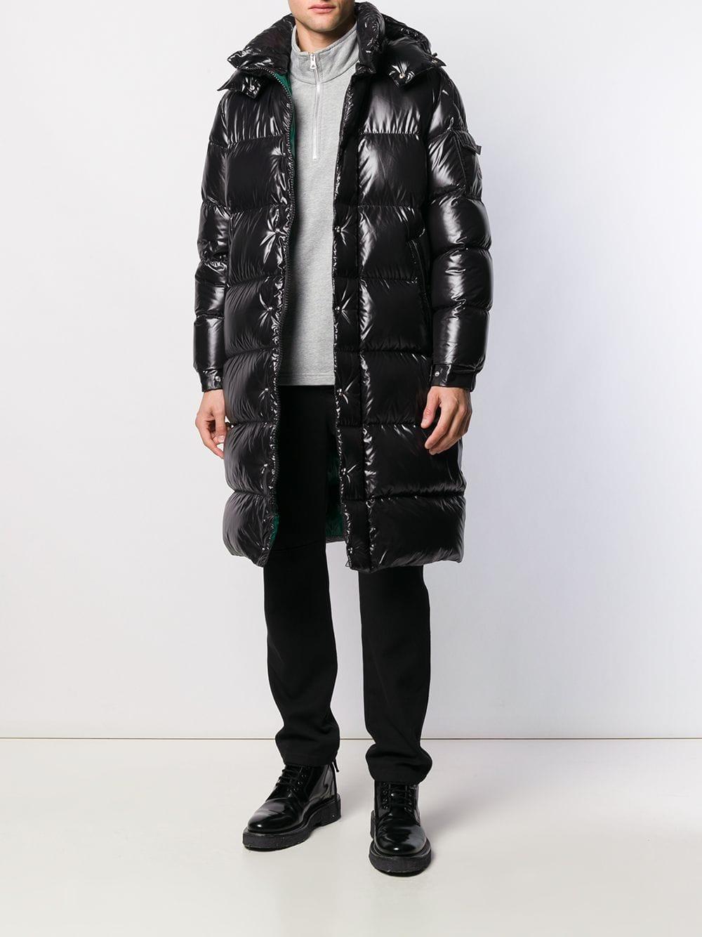 Moncler Hanoverian Long Down Puffer Parka in Black for Men | Lyst