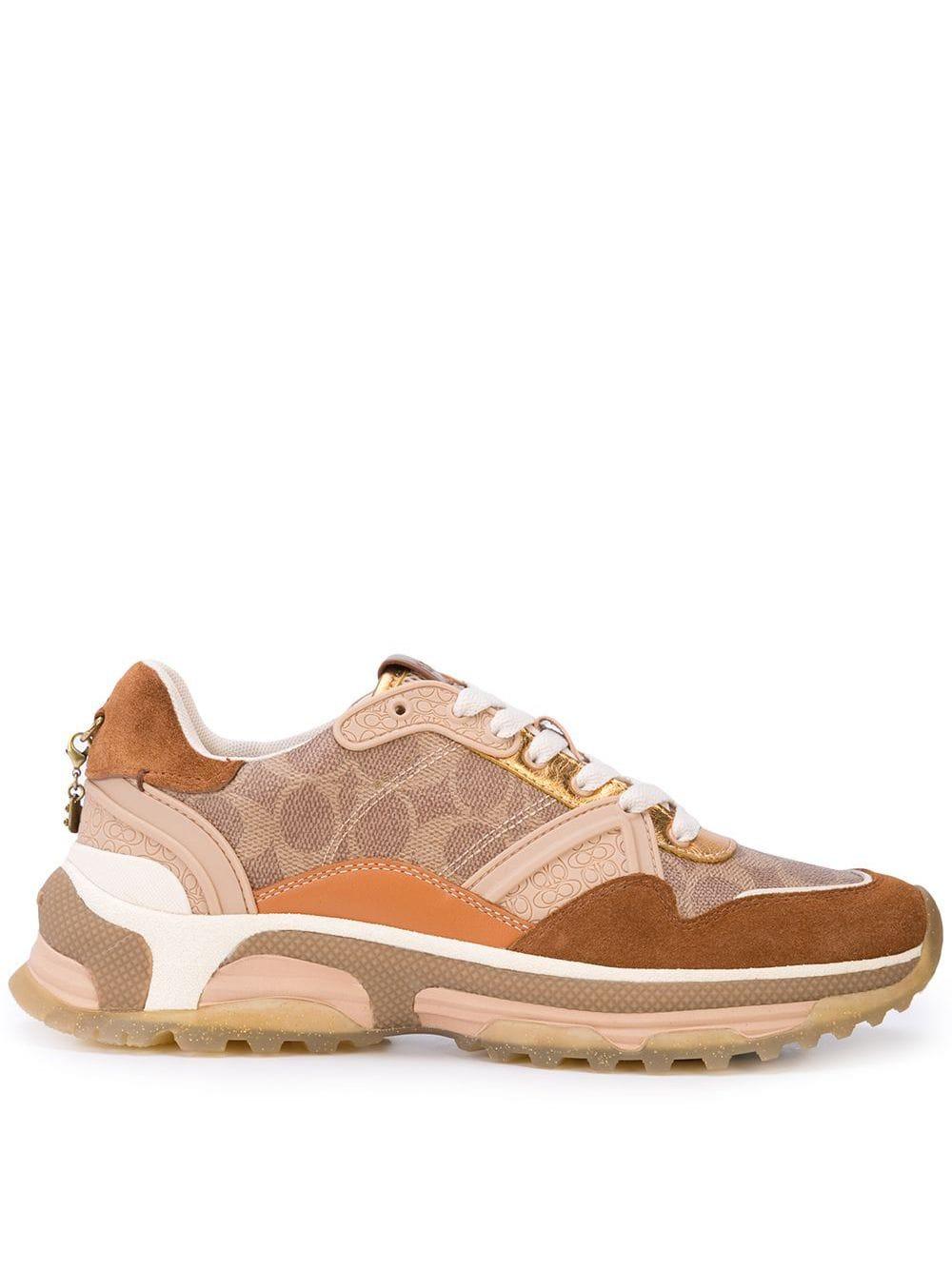coach leather signature jogger sneakers