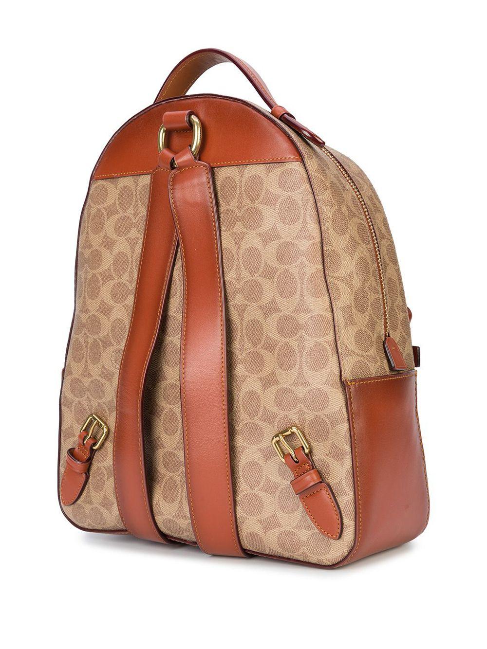 COACH Signature Canvas Campus Backpack in Brown - Lyst