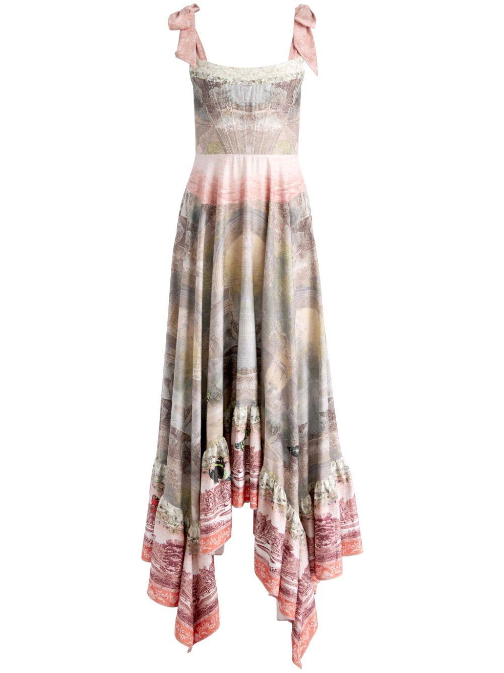 （US発）Alice+Olivia ROSALEE アイレット マキシドレス Alice + Olivia Rosalee Bustier Maxi Dress | Saks Fifth Avenue