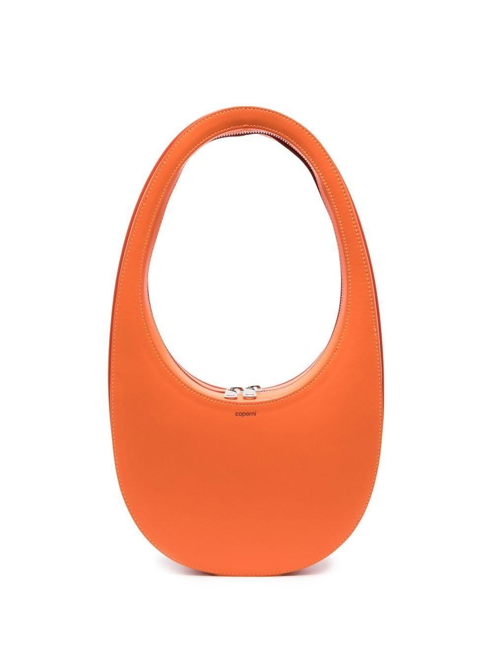 Coperni Swipe Leather Shoulder Bag in Orange Lyst Australia