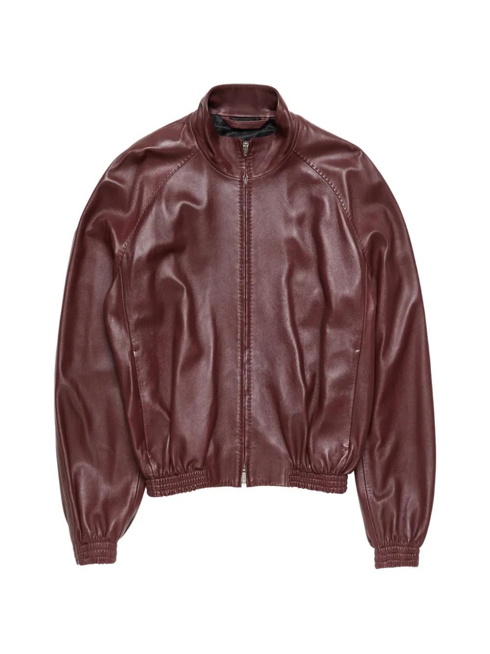 acne-brown-Full-Zip-Leather-