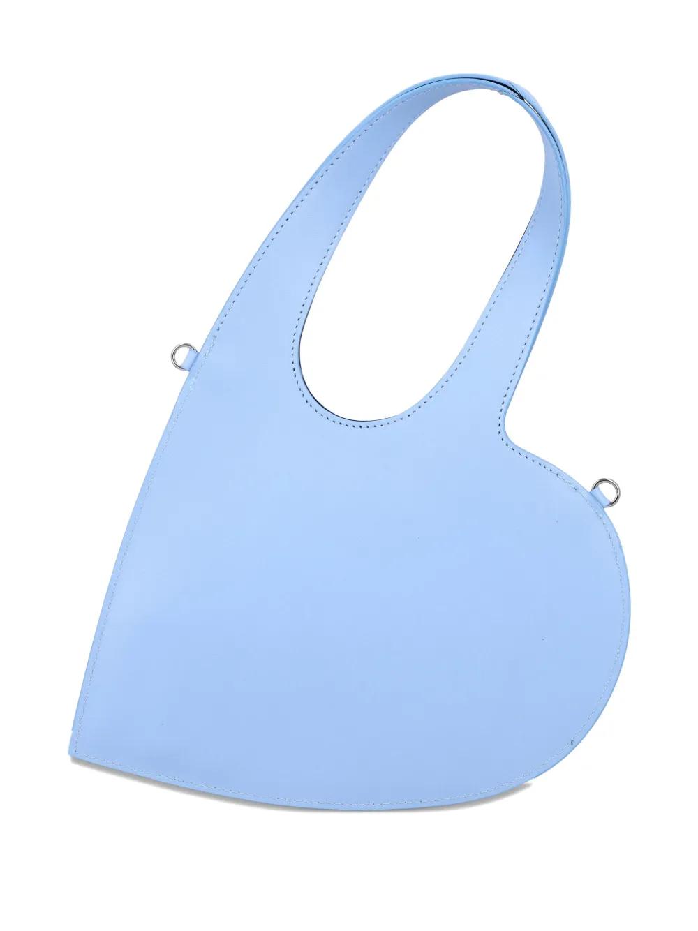 トートバッグ Coperni Mini Heart bag in light blue leather Coperni Mini Baby Heart Tote Bag in Blue | Lyst