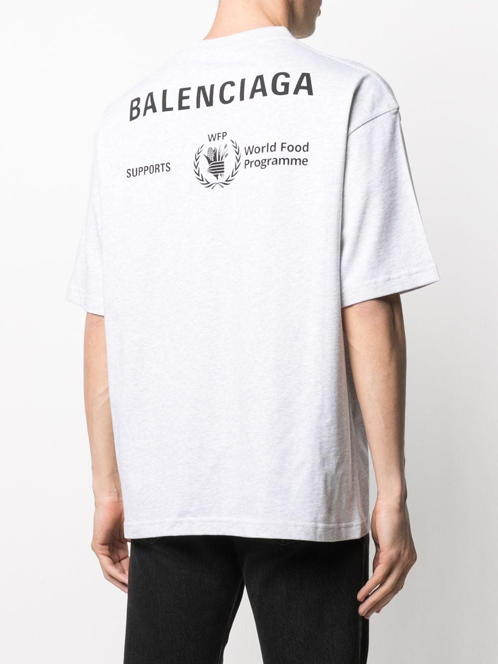 Balenciaga Cotton Wfp Printed T-shirt in Grey (Gray) for Men - Lyst