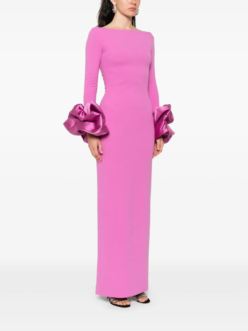 chinese dress ladies The Lia Maxi Dress in Fuchsia