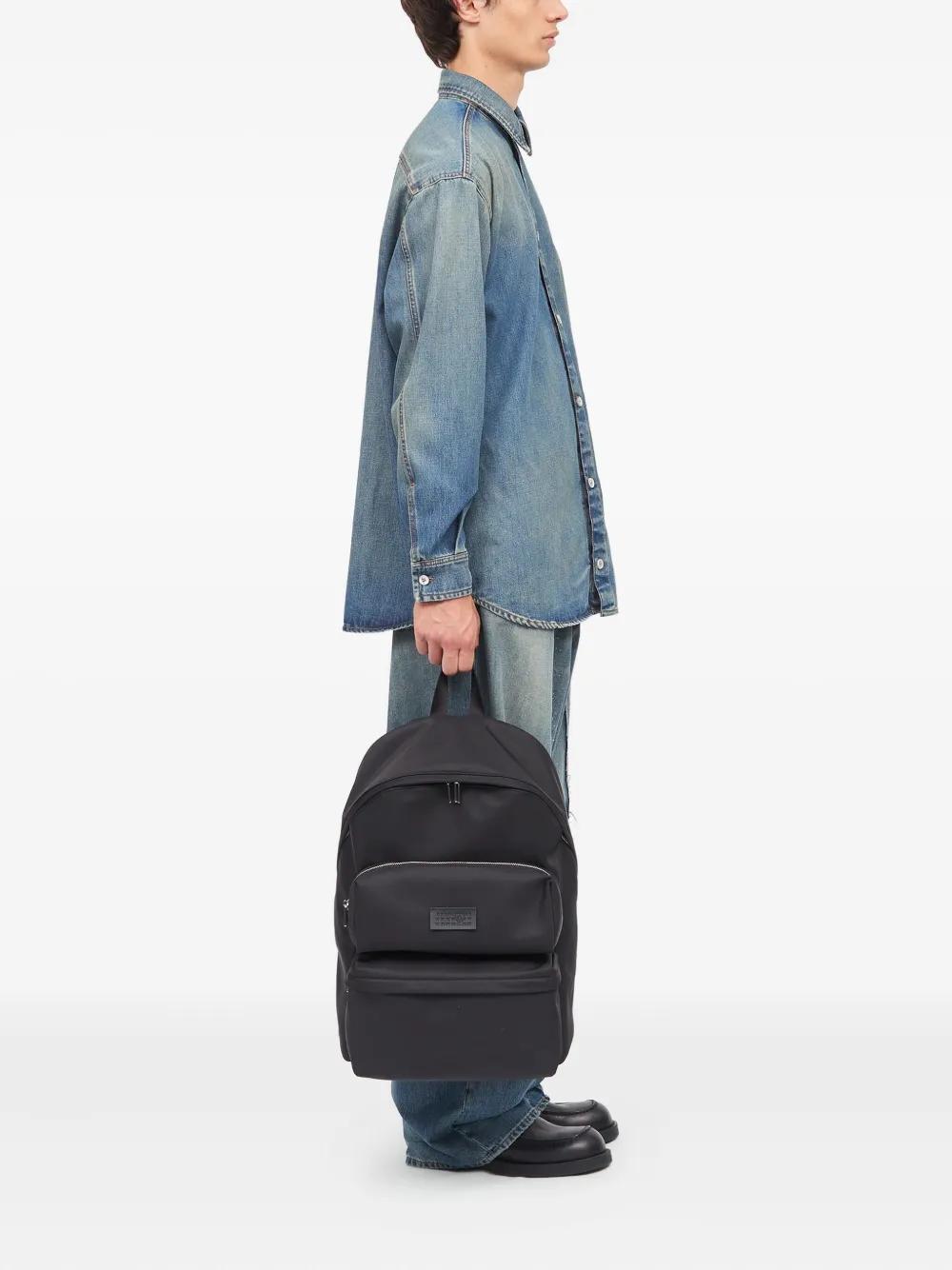 MM6 by Maison Margiela Numbers-Patch Backpack in Black | Lyst