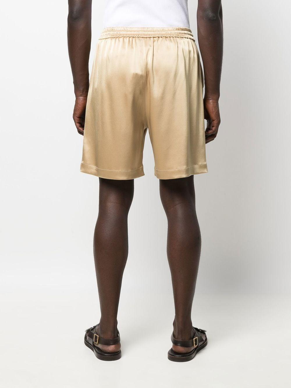 Farfetch Men Clothing Shorts Bermudas Doxxi satin shorts Neutrals 