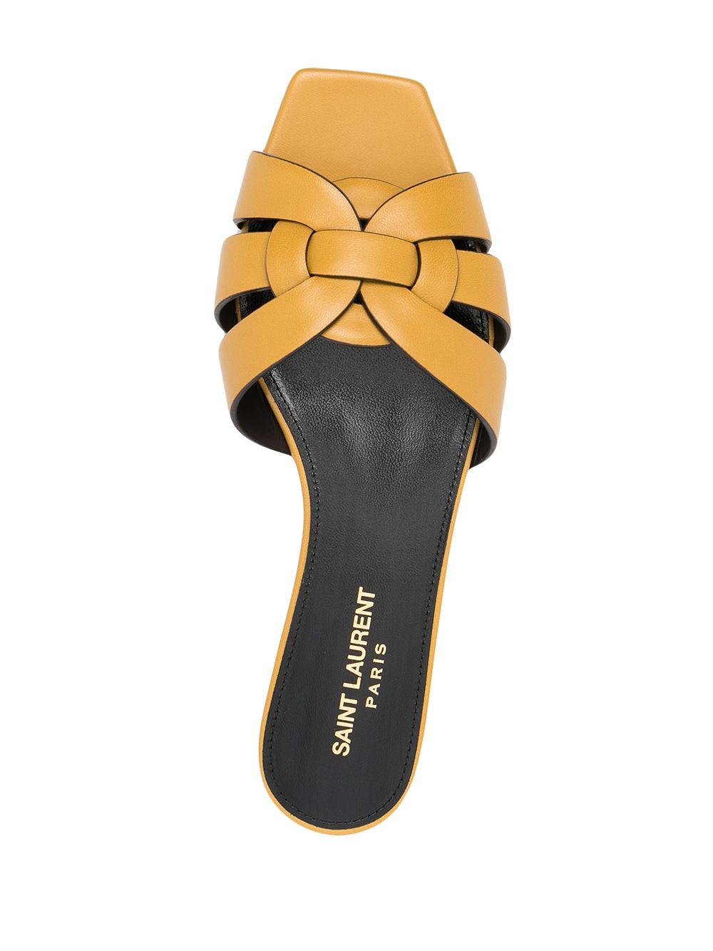 Saint Laurent Leather Tribute Flat 