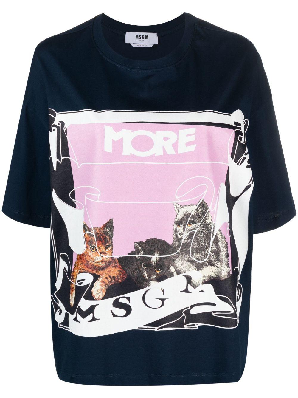 MSGM グラフィックTシャツ www.sudouestprimeurs.fr