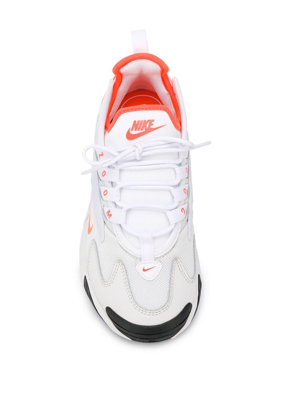 Nike Leather Off-white And Orange Zoom 2k Sneakers | Lyst Australia